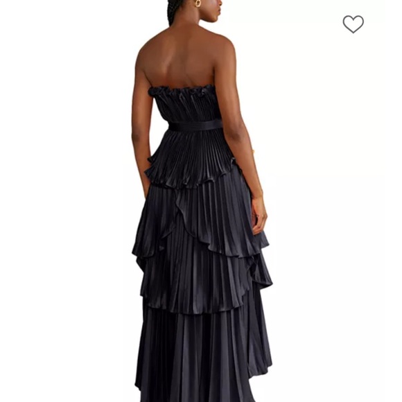 AMUR Janey Tiered Shell Midi Dress - Picture 2 of 3